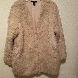 H&M fur jacket size L